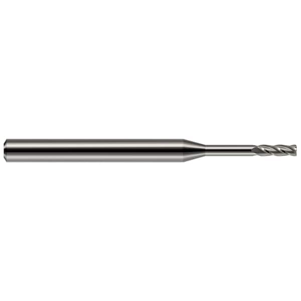 Miniature End Mill - 4 Flute - Corner Radius